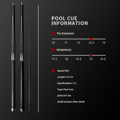 【Little Monster】PQ-1 Carbon Fiber Pool Cue